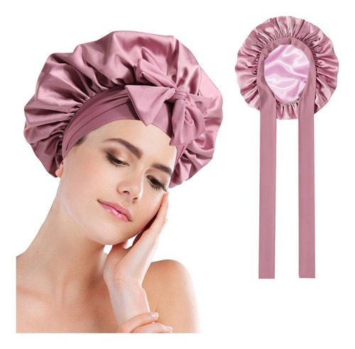 Gorro De Seda Para Dormir Gorro Dormir Para Mujer Rosa