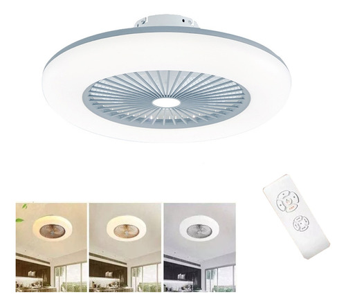 Luz De Ventilador De Techo Con Control Remoto Led Silencioso