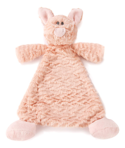 Demdaco Pudder Pig - Manta De Peluche Para Ninos, Color Rosa