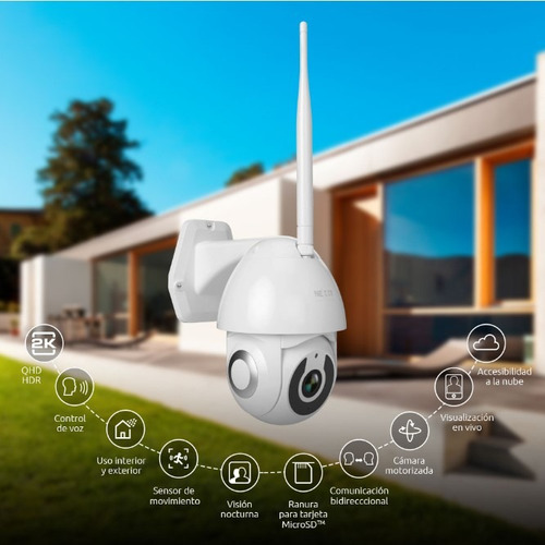 Camara Ip Domo Nexxt Android/ios Dia Y Noche Luces Led Audio