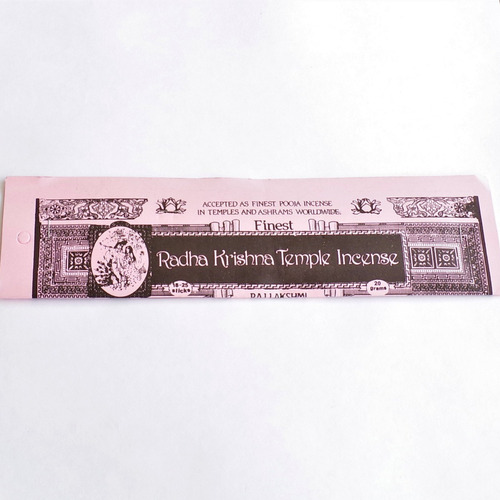 12 Sobres De Incienso Radha Krishna Rosas Rojas Nag Champa 