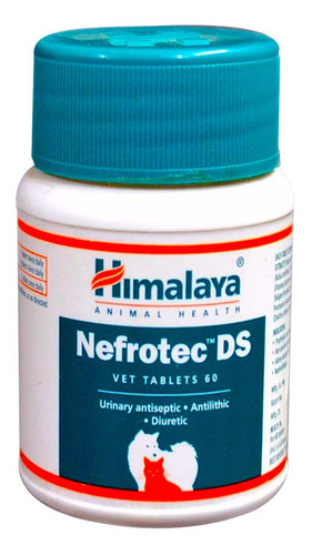 Nefrotec Ds Vet X 60 Tabs Diurético Cálculos Perros Gatos