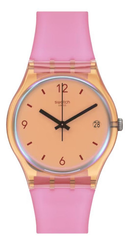 Reloj Swatch Coral Dreams De Silicona So28o401 Ss Color de la malla Rosa Color del bisel Coral claro Color del fondo Coral claro