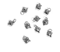 Comprar Corazon Mini Dije Acero Hueco X 10 Unidades Fornituras