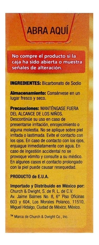 Bicarbonato De Sodio Arm & Hammer® Limpiador Multiusos 227g