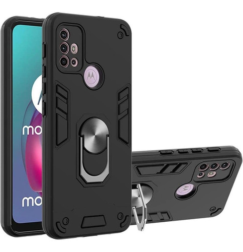 Funda Para Motorola Moto G10 G20 G30 Armor Hybrid 2 En 1 Pc 