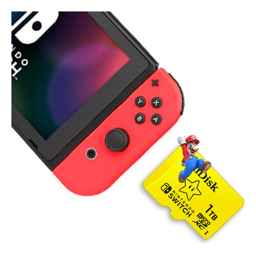 Memoria Sandisk 1tb Micro Sdxc Nintendo Switch 100mb/s 4k Tarjeta de Memoria MicroSD 1TB SanDisk Para Nintendo Switch, Velocidad de Transferencia de hasta 100MB/s, Ideal Para Juegos y Descargas Rápida