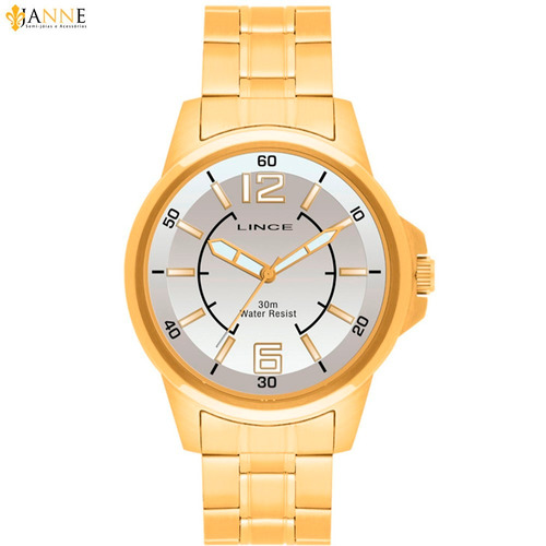 Relógio Orient Lince Masculino Mrg4040s B2kx Dourado