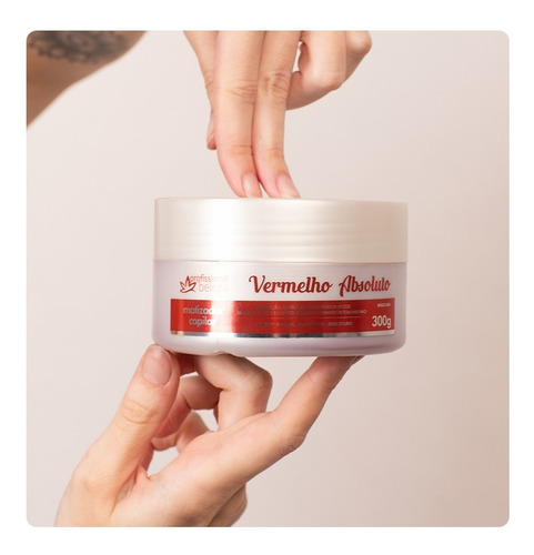 Imagem 2 de 5 de Máscara Matizador Vermelho Absoluto Profissional Beleza 300g