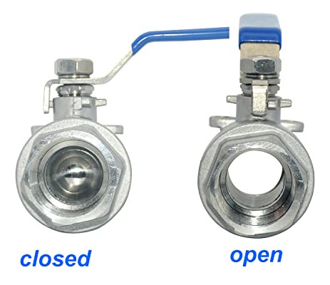 Válvula De Bola De Acero Inoxidable Ss 316 De 1puLG Npt,