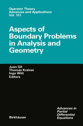 Libro Aspects Of Boundary Problems In Analysis And Geomet...
