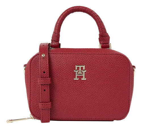 Bandolera Emblem Monogram Mujer Tommy Hilfiger Rojo