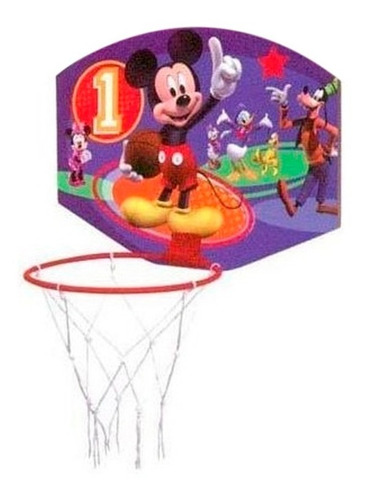 Tablero Aro De Basket Mickey 43x34cm Moody