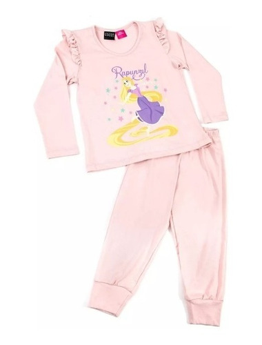 Pijama Cocot Nena Invierno Disney Rapunzel - Art 20328