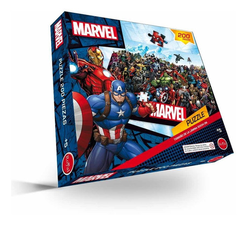 Puzzles 200 Piezas Marvel Royal Capitan America
