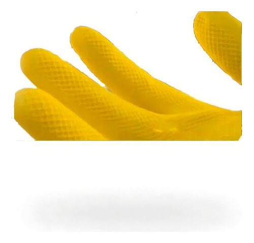 Luva Látex Silver Grip Amarela Danny G - Antibacteriana