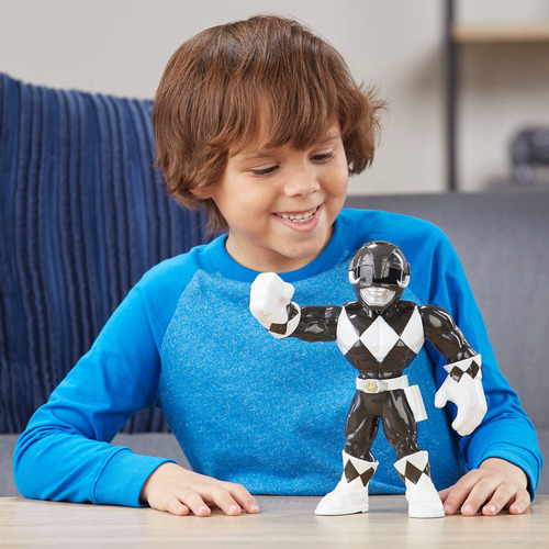 Figura Power Rangers Mega Mighties Ranger Negro Hasbro