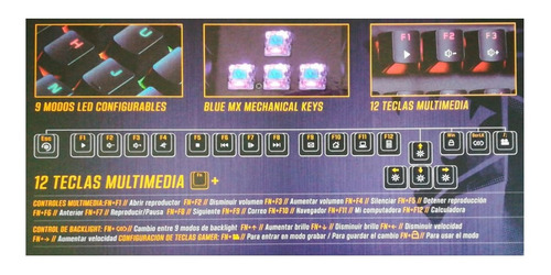 Teclado Mecanico Gamer Metalico Rgb Usb Retroiluminado Led