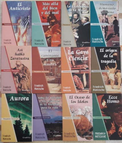 Lote X 12 Libros De Nietzsche Zaratustra, Anticristo Y Otros