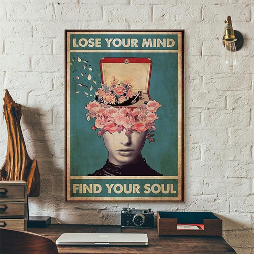 Lose Your Mind Find Your Soul Vintage Hippie Meditació...