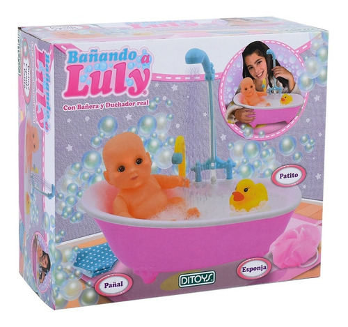 Bañando A Luly Ducha Real Con Agua C/ Accesorios 155 Ditoys 