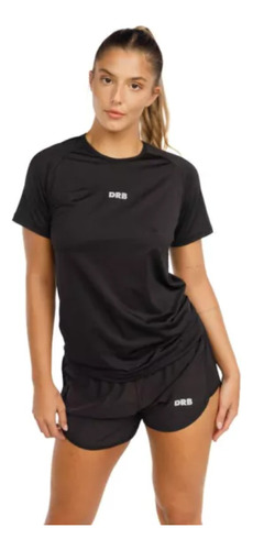 Remera Deportiva Fitness Angelina Drb Manga Corta Mujer 