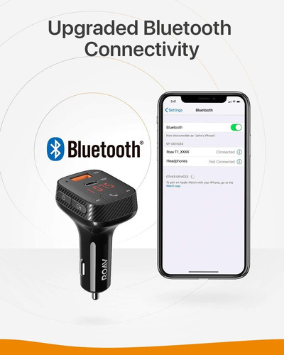 Imagen 6 de 7 de Anker Roav Adaptador De Coche Bluetooth Y Cargador De Coche