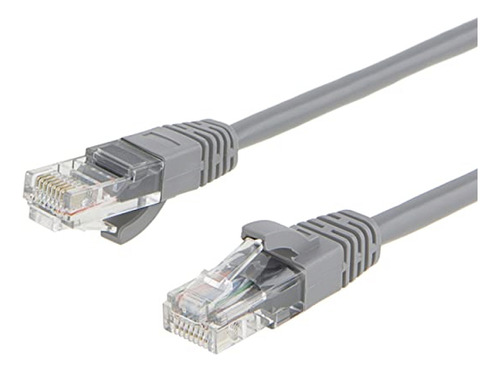 Cable De Red 0.5 Metros Cat 6 Rj45 Lan Gris