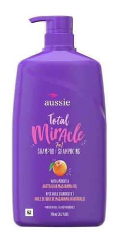Aussie Total Miracle Shampoo, Paraben Free 778 Ml Importado