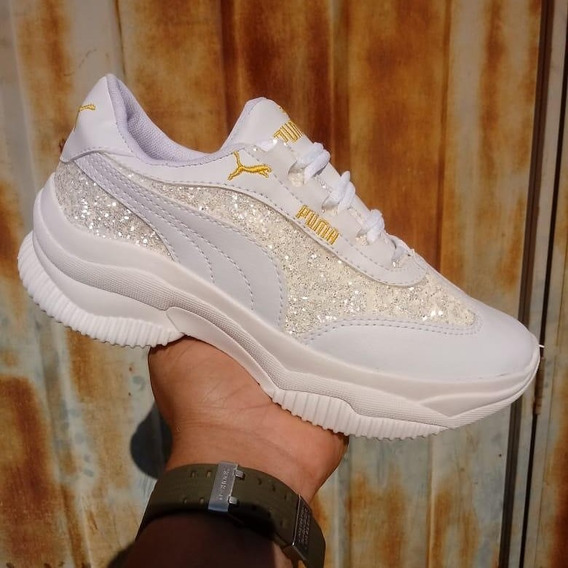 puma branco plataforma