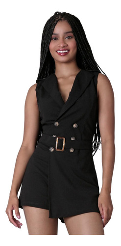 Jumpsuit Casual Mujer Negro Stfashion 79304220