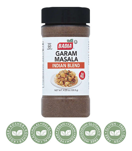 Garam Masala 120.5 Gramos - Badia - Sin Gluten