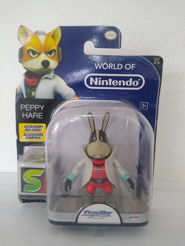 Figura De Colección Peppy Hare De World Of Nintendo 