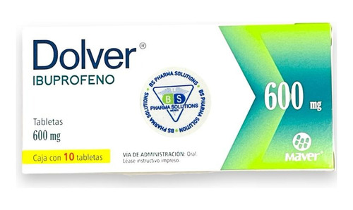Dolver Ibuprofeno 600mg C/10 Tabs Maver