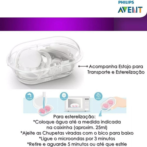Chupeta Ultra Air 0-6m Abacaxi / Arara Com 2 Philips Avent