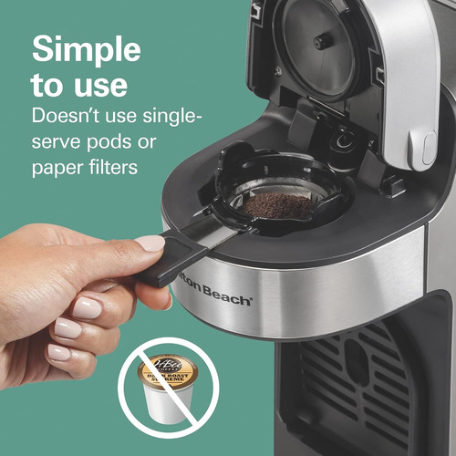 Cafetera Scoop Hamilton Beach Fácil Uso Una Porción Renewed (Reacondicionado)