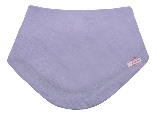 Baberos Para Bebes Doble Cara Recien Nacido Absorbente Mr-04 Color Lila Liso