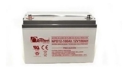Imagen 2 de 2 de Respaldo Electronico 12v 100ah Bateria Ciclo Profundo