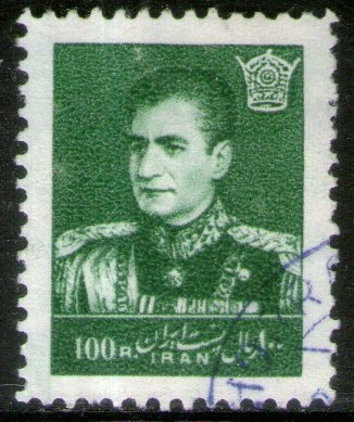 Irán Sello Usado Shah Mohammed Reza Pahlavi X 100r. Año 1959
