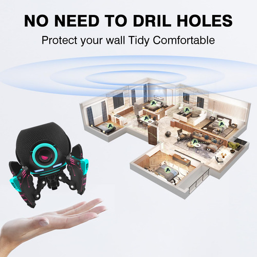 Soporte Decorativo Para Echo Dot 4ta Y 5ta Gen Negro
