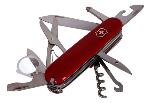 Navaja Victorinox De Bolsillo Mediana 16 Funciones Explorer Color Rojo