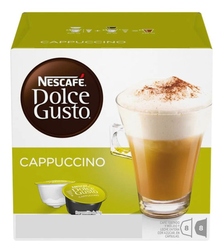 Café Cappuccino En Cápsula Nescafé Dolce Gusto 16u Pack X6