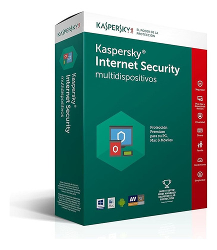 Antivirus Kaspersky Internet Security 1 Pc 1 Año Digital