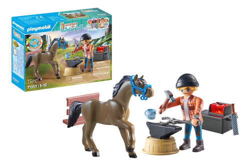 Playmobil Horses Of Waterfall Herrador Ben Y Aquiles 71357