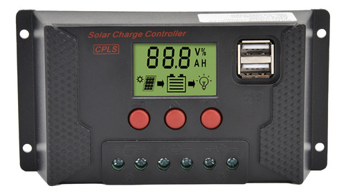 Controlador De Energía Solar Charge 20a Pwm 12v/24v Automáti