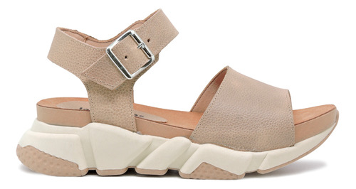 Sandalias Mujer Plataforma Cuero Base Zapatilla Verano Moda