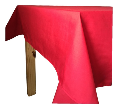 Mantel Rectangular 2 X 1,50m Rojo Fiestas Navidad Eco