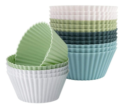 Hendiy Silicone Cupcake Liners Reusable Kitchen Baking Cups 