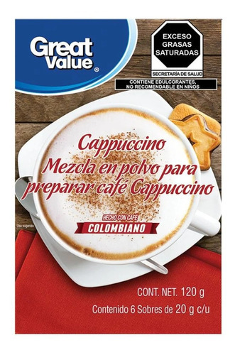 Mezcla En Polvo Para Preparar Café Capuccino 120g