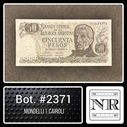 Argentina - 50 $ Ley - Año 1975 - Bot. #2371 - M | C 